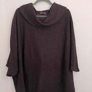 Lane Bryant Burgundy Cowl Neck Sweater